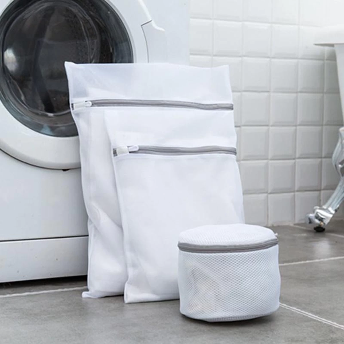 Merkloos Waszak 4 Delig - 1x Groot (50x60 Cm) - 1x Middel ( 40x50cm) - 1x Normaal (30x40cm) - 1x BH (17x15cm) 3 Merkloos Waszak 4 Delig - 1x Groot (50x60 Cm) - 1x Middel ( 40x50cm) - 1x Normaal (30x40cm) - 1x BH (17x15cm)