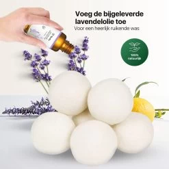 Tenify 6 XL Drogerballen + Extra Lavendel Olie - Wasbollen - Duurzaam - Schaapswol - Wasverzachter - Wasdrogerballen - Herbruikbare Droogballen - Energie Besparen 16 Tenify 6 XL Drogerballen + Extra Lavendel Olie - Wasbollen - Duurzaam - Schaapswol - Wasverzachter - Wasdrogerballen - Herbruikbare Droogballen - Energie Besparen -Schoonmaakmiddelen 1200x1200 920