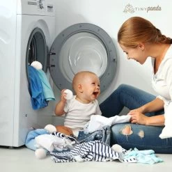 Merkloos Droger Ballen XL 8 Stuks – Zero Waste Dryer Balls - Duurzaam – Wasverzachter – Herbruikbare Drogerballen – Droogt De Was Sneller – Tiny Panda -Schoonmaakmiddelen 1200x1200 925