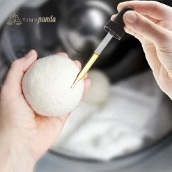 Merkloos Droger Ballen XL 8 Stuks – Zero Waste Dryer Balls - Duurzaam – Wasverzachter – Herbruikbare Drogerballen – Droogt De Was Sneller – Tiny Panda -Schoonmaakmiddelen 1200x1200 927