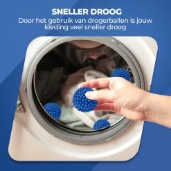 Roegaarden Drogerballen - Wasbollen - 6 Stuks - Siliconen - Sneller Droog - Anti-kreuk -Schoonmaakmiddelen 1200x1200 937