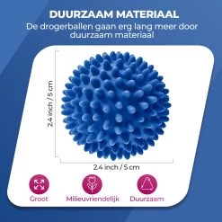 Roegaarden Drogerballen - Wasbollen - 6 Stuks - Siliconen - Sneller Droog - Anti-kreuk -Schoonmaakmiddelen 1200x1200 938