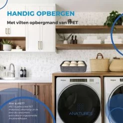 ANATURES Wollen XL Drogerballen 6 Stuks In Opbergmand – Herbruikbare Droogballen Wasdroger – Nieuw Zeelands RWS Schaapswol - Wasdrogerballen Duurzaam – Natuurlijke Wasverzachter -Schoonmaakmiddelen 1200x1200 987