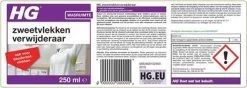 HG Zweetvlekkenverwijderaar - 250ml - Effectief Tegen Zweet- En Deodorantvlekken - Geschikt Voor Wit En Gekleurd Textiel 7 HG Zweetvlekkenverwijderaar - 250ml - Effectief Tegen Zweet- En Deodorantvlekken - Geschikt Voor Wit En Gekleurd Textiel -Schoonmaakmiddelen 1200x426 1
