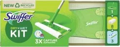 Swiffer Vloerreiniger Starterskit - 1 Dweil, 8 Droge En 3 Vochtige Vloerdoekjes Navullingen 34 Swiffer Vloerreiniger Starterskit - 1 Dweil, 8 Droge En 3 Vochtige Vloerdoekjes Navullingen -Schoonmaakmiddelen 1200x472 1