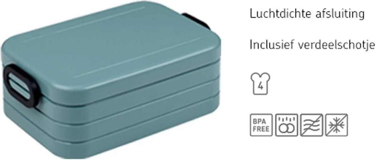 Mepal Lunchbox Take A Break Midi - 900 ML - Zilver 11 Mepal Lunchbox Take A Break Midi - 900 ML - Zilver - Afbeelding 9