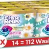 Frisse Reus Power Caps Lotus Amandel Wascapsules - Wasmiddel Capsules - Voordeelverpakking - 8 X 14 Wasbeurten -Schoonmaakmiddelen 1200x519
