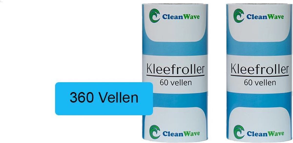 ®CleanWave Kleefroller 360 Zeer Klevende Vellen – Universele Kleefroller Navulling - 6 Rollen - Pluizenroller - Pluizenverwijderaar 3 ®CleanWave Kleefroller 360 Zeer Klevende Vellen – Universele Kleefroller Navulling - 6 Rollen - Pluizenroller - Pluizenverwijderaar
