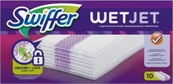 Swiffer WetJet - Reinigingsdoekjes - 10 Stuks -Schoonmaakmiddelen 1200x586
