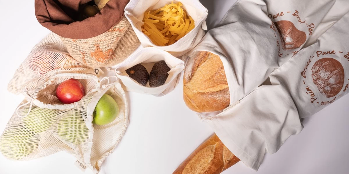 Elicious® - Broodzak - Herbruikbaar - Biologisch Katoen - GOTS Certificaat - Wasbaar - Zero Waste - Herbruikbare Zak 5 Elicious® - Broodzak - Herbruikbaar - Biologisch Katoen - GOTS Certificaat - Wasbaar - Zero Waste - Herbruikbare Zak - Afbeelding 3