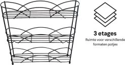 Zindoo - Kruidenrek - Standaard - 3-laags - Ophangbaar - 18 Kruiden Potjes - Anti-slip Pootjes - Spice Rack - Specerijenrek - Keukenorganizer - Keukenaccessoires 11 Zindoo - Kruidenrek - Standaard - 3-laags - Ophangbaar - 18 Kruiden Potjes - Anti-slip Pootjes - Spice Rack - Specerijenrek - Keukenorganizer - Keukenaccessoires -Schoonmaakmiddelen 1200x628 2