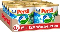 Persil® Persil 4in1 Discs Universal Wascapsules - Wasmiddel Capsules - Voordeelverpakking - 8 X 15 Wasbeurten