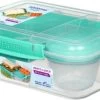 Sistema Bento Lunchbox 1.65L Met Yoghurtpotje - Minty Teal 2 Sistema Bento Lunchbox 1.65L Met Yoghurtpotje - Minty Teal -Schoonmaakmiddelen 1200x642 5