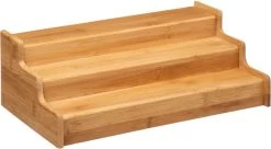 Merkloos Decopatent® Kruidenrekje Uitschuifbaar - Staand 3 Laags Kruidenrek Voor 36 Kruidenpotjes - Specerijen Rek - Bamboe Hout -Schoonmaakmiddelen 1200x662 4