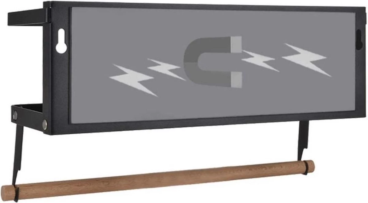 Merkloos Kruidenrek Zwart - Multifunctioneel Ophangbaar Keukenrek - Keukenrolhouder Zwart - Multifunctioneel Kruidenrek - Magnetisch Kruidenrek - Keuken Organizer - Koelkast Rek 6 Merkloos Kruidenrek Zwart - Multifunctioneel Ophangbaar Keukenrek - Keukenrolhouder Zwart - Multifunctioneel Kruidenrek - Magnetisch Kruidenrek - Keuken Organizer - Koelkast Rek - Afbeelding 4