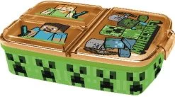 Mickey Mouse Minecraft Broodtrommel 3 Vakjes - 18x13 Cm - Brooddoos - Lunchbox -Schoonmaakmiddelen 1200x664 1