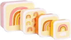 A Little Lovely Company - Brooddoos - Broodtrommel - Lunch & Snack Box Set Van 4 - Regenbogen 18 A Little Lovely Company - Brooddoos - Broodtrommel - Lunch & Snack Box Set Van 4 - Regenbogen -Schoonmaakmiddelen 1200x687