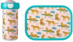Mepal – Lunchset Campus (sb + Lb) – Schoolbeker En Broodtrommel Voor Kinderen – Leopard – Bento Box - Lekvrij