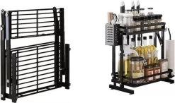 TammaT - Kruidenrek - Kruidenrek Staand - Inklapbare Keukenrek - 3-laags 35x21x56,5CM - Keuken Organizer - Aanrecht Organizer - Keuken Opslag - Roestvrij Staal - Opbergrek - Keuken Organizers - Roestvrij En Krasvrij 33 TammaT - Kruidenrek - Kruidenrek Staand - Inklapbare Keukenrek - 3-laags 35x21x56,5CM - Keuken Organizer - Aanrecht Organizer - Keuken Opslag - Roestvrij Staal - Opbergrek - Keuken Organizers - Roestvrij En Krasvrij -Schoonmaakmiddelen 1200x711 1