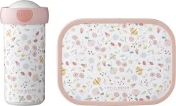 Mepal – Lunchset Campus (sb + Lb) – Schoolbeker En Broodtrommel Voor Kinderen – Flowers & Butterflies – Bento Box