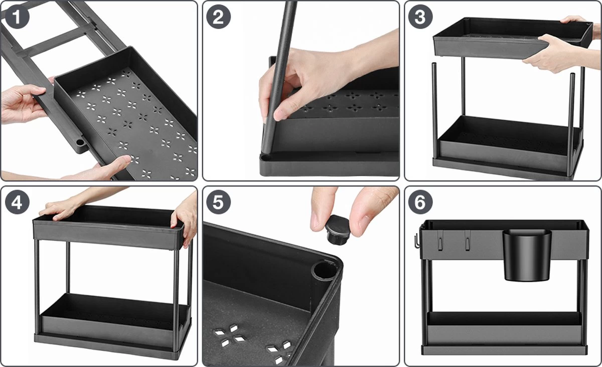 Kruidenrekken, Opslagrekken In De Keuken, 2 Lagen, Naaierrekken Op Het Aanrecht, Voor Organisatoren Van Kruidenrekken, Aardewerk/Opbergrekken Van De Keuken 7 Kruidenrekken, Opslagrekken In De Keuken, 2 Lagen, Naaierrekken Op Het Aanrecht, Voor Organisatoren Van Kruidenrekken, Aardewerk/Opbergrekken Van De Keuken - Afbeelding 5