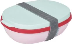 Mepal – Lunchbox Ellipse Duo – Lunchbox Voor Volwassenen En Saladebox To Go– Strawberry Vibe – Magnetronbestendig - Limited Edition -Schoonmaakmiddelen 1200x736 2