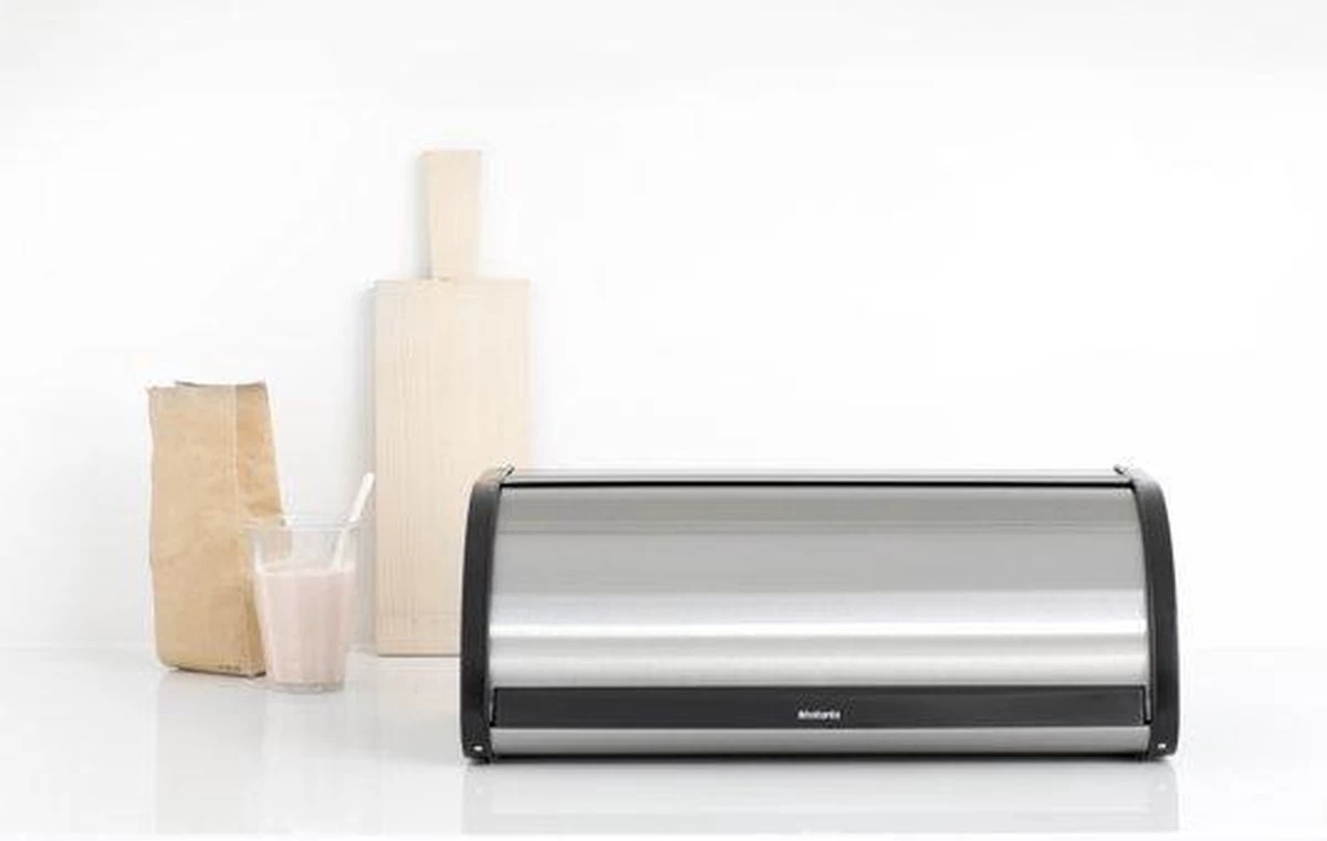 Brabantia Broodtrommel - Met Schuifdeksel - Matt Steel Fingerprint Proof 9 Brabantia Broodtrommel - Met Schuifdeksel - Matt Steel Fingerprint Proof - Afbeelding 7