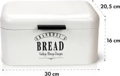 Delaware Broodtrommel Metaal 30 X 16 X 20,5 Cm Klapdeksel Ventilatiegaten -Schoonmaakmiddelen 1200x761 2