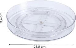 Merkloos Kruidenrek Draaibaar - Transparant - Diameter 23,5 Cm - Multifunctioneel Draaiplateau -Schoonmaakmiddelen 1200x767 1