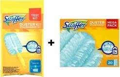 Swiffer Duster – Starters Kit – Swiffer Duster Handvat – Navullingen 20 Stuks – Swiffer Duster Navullingen Inclusief Een Swiffer Duster Handvat – Stofmagneet – Stofdoekjes