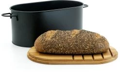 Broodtrommel Met Snijplank - Broodbox - Brood Bewaren - Zwart -Schoonmaakmiddelen 1200x778 1