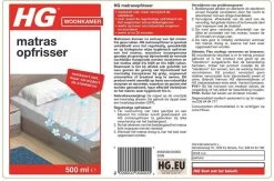 HG Matrasopfrisser - 500ml - Maskeert Niet, Maar Neemt De Bron Weg - Geeft Snel Een Fris Matras -Schoonmaakmiddelen 1200x790 1