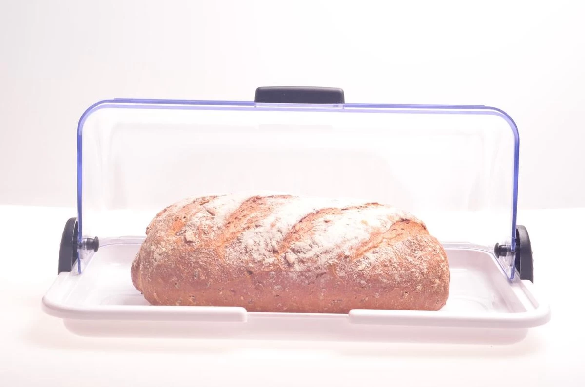 Biesse Broodtrommel - Met Schuifdeksel - Transparant -brooddoos 5 Biesse Broodtrommel - Met Schuifdeksel - Transparant -brooddoos - Afbeelding 3