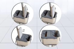 UMUZI CLEANING Dweil - Draaibare Kop - Mop Met Zelfreinigend Mechanisme - 128 Cm Lang - Afmeting Mop: 20 X 37 X 17 Cm -Schoonmaakmiddelen 1200x799 17