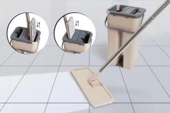 UMUZI CLEANING Dweil - Draaibare Kop - Mop Met Zelfreinigend Mechanisme - 128 Cm Lang - Afmeting Mop: 20 X 37 X 17 Cm -Schoonmaakmiddelen 1200x799 18