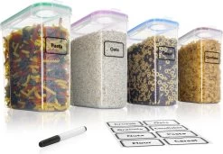 TNM Luxe Luchtdichte Voorraadbussen Set (4x2,5L) – Voorraadpotten - 4 Kleuren 19 TNM Luxe Luchtdichte Voorraadbussen Set (4x2,5L) – Voorraadpotten - 4 Kleuren -Schoonmaakmiddelen 1200x833