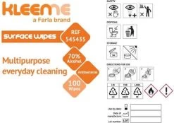 Schoonmaakdoekjes - Ontsmettingsdoekjes - Desinfectiedoekjes - Desinfectie Doekjes - KleenMe - Alcohol Doekjes - Alcoholdoekjes - Allesreiniger Zachte Antibacteriële Alcohol Wipes- 100 Doekjes - Met Dispenser - 70% Alcohol - 185 X 110mm -Schoonmaakmiddelen 1200x846 5