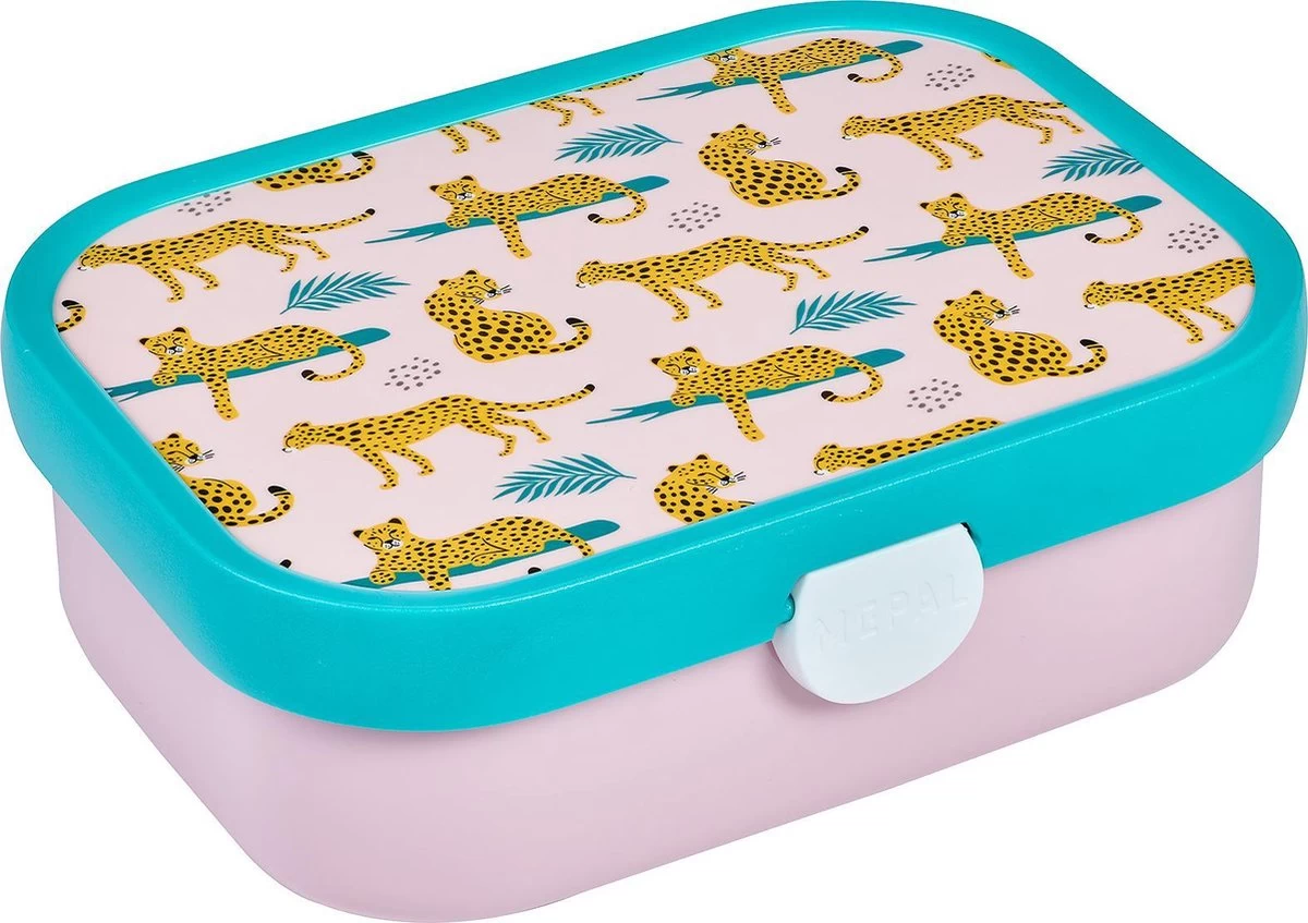 Mepal – Lunchset Campus (pu + Lb) – Pop-up Drinkfles En Broodtrommel Voor Kinderen – Leopard – Bento Box – Lekvrij 4 Mepal – Lunchset Campus (pu + Lb) – Pop-up Drinkfles En Broodtrommel Voor Kinderen – Leopard – Bento Box – Lekvrij - Afbeelding 2