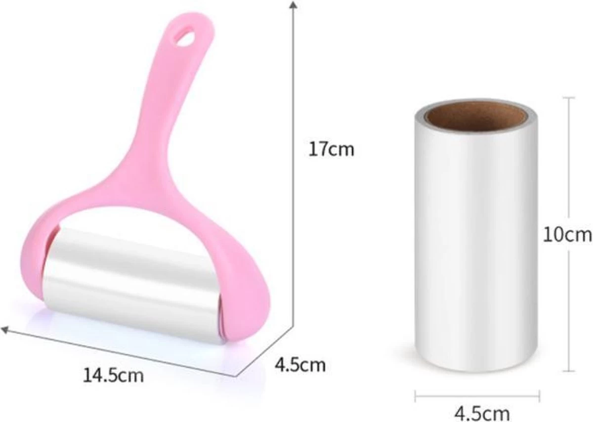 Merkloos Kledingroller - Inclusief 3 Rollen - Huisdierhaar Verwijderaar- Kleefroller - Ontpluizer 4 Merkloos Kledingroller - Inclusief 3 Rollen - Huisdierhaar Verwijderaar- Kleefroller - Ontpluizer - Afbeelding 2