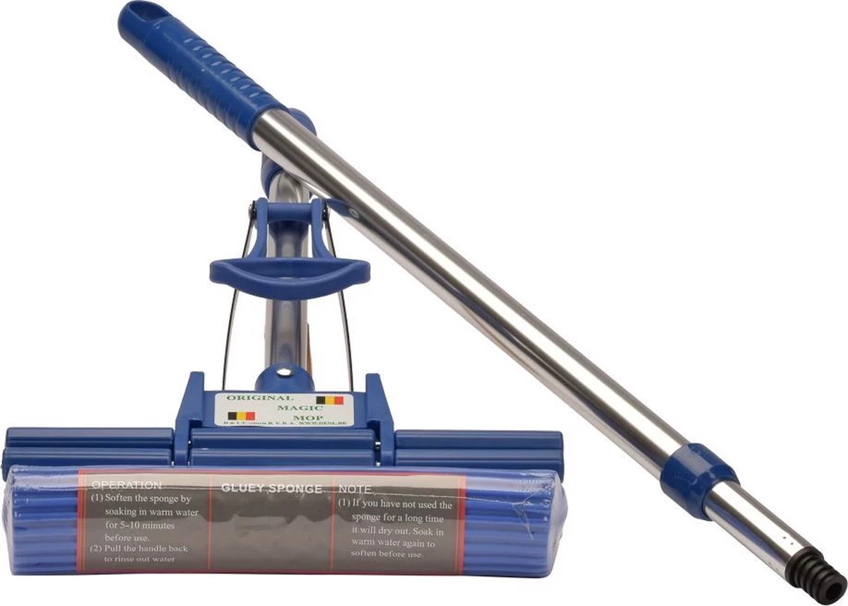 Magic Mop Original Dweilsysteem - 26cm - Blauw 4 Magic Mop Original Dweilsysteem - 26cm - Blauw - Afbeelding 2