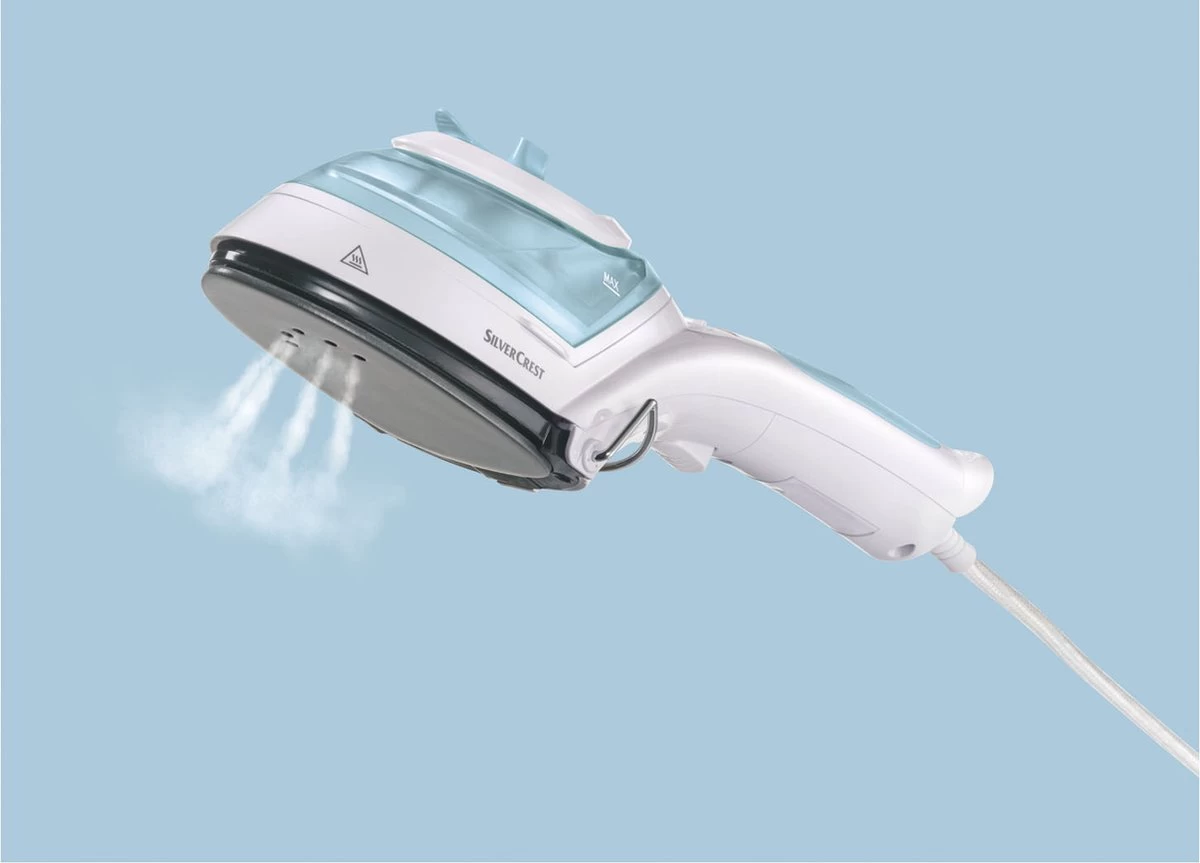 SilverCrest- Stoomborstel- 4 In 1 Strijken, Stomen, Stofborstelen, Pluis Verwijderen- Handstomer Kleding - Stoomreiniger Stoomapparaat Kleding - Garment Steamer- Kleding Stomer- 1000watt- Lichtblauw 13 SilverCrest- Stoomborstel- 4 In 1 Strijken, Stomen, Stofborstelen, Pluis Verwijderen- Handstomer Kleding - Stoomreiniger Stoomapparaat Kleding - Garment Steamer- Kleding Stomer- 1000watt- Lichtblauw - Afbeelding 11