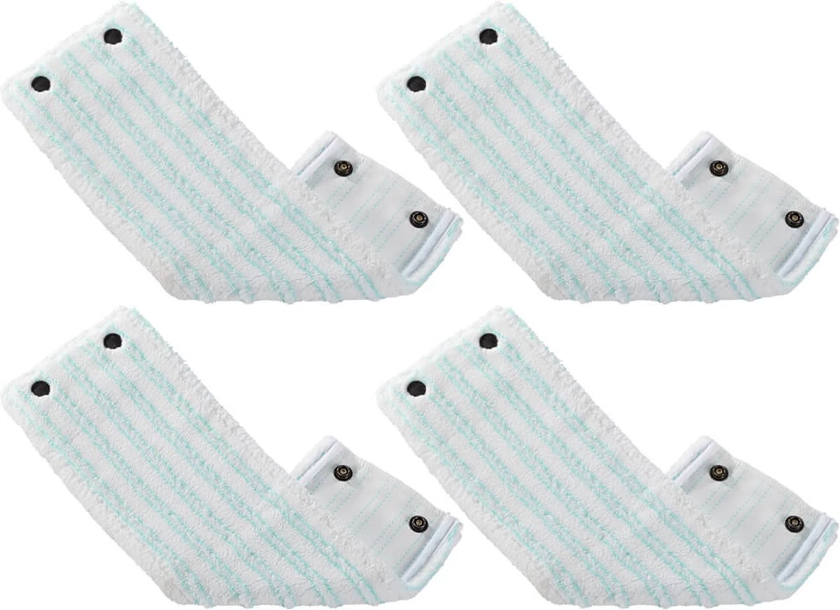 Leifheit - Clean Twist M / Combi Clean M Vloerwisser Vervangingsdoek Met Drukknoppen – Micro Duo – 33 Cm / Set Van 4 3 Leifheit - Clean Twist M / Combi Clean M Vloerwisser Vervangingsdoek Met Drukknoppen – Micro Duo – 33 Cm / Set Van 4