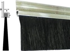 Merkloos Deurborstel - Stripborstel - Afdichting Met Borstel - 100 Cm - Met Installatie Gaten -aluminium -isolatiestrip - Afdichtstrip - Deurstrip -Schoonmaakmiddelen 1200x875 1