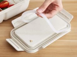 BentoBros® Duurzame Bento Box - Broodtrommel - Lunchtrommel - Lunchbox - Lunchset Voor Kinderen - Brooddoos - Duurzaam Hout - Inclusief Bestek - Voor Volwassenen En Kinderen - 0,85 Liter - Geschikt Voor Magnetron, Vriezer En Vaatwasser - Groen -Schoonmaakmiddelen 1200x884