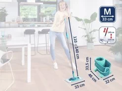 Leifheit Clean Twist M Vloerwisser Ergo Mobiel - Dweil Set Compleet Systeem Met Wieltjes - 33 Cm - 6 Liter -Schoonmaakmiddelen 1200x900 5