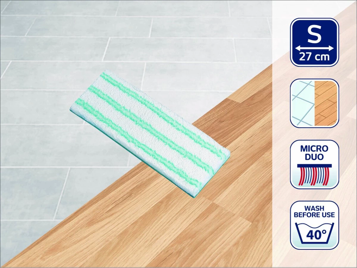 Leifheit Picobello Vervangingspad S - 27 Cm Micro Duo 4 Leifheit Picobello Vervangingspad S - 27 Cm Micro Duo - Afbeelding 2