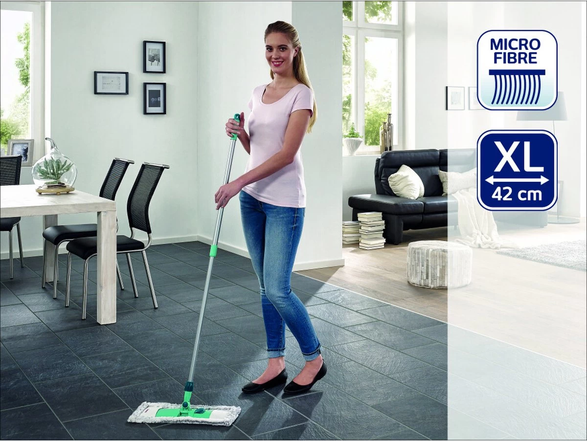 Leifheit Classic Overtrek Vloerwisser XL - Microfibre - 42 Cm Wisbreedte 11 Leifheit Classic Overtrek Vloerwisser XL - Microfibre - 42 Cm Wisbreedte - Afbeelding 9