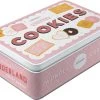 Tin Box Flat - Wonder Cookies