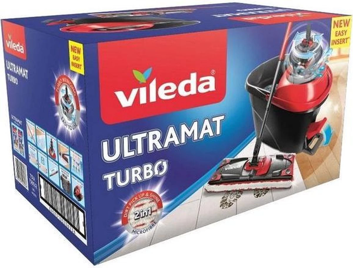 Vileda Ultramat Turbo - Reinigingsysteem - Met Pedaal 17 Vileda Ultramat Turbo - Reinigingsysteem - Met Pedaal - Afbeelding 15