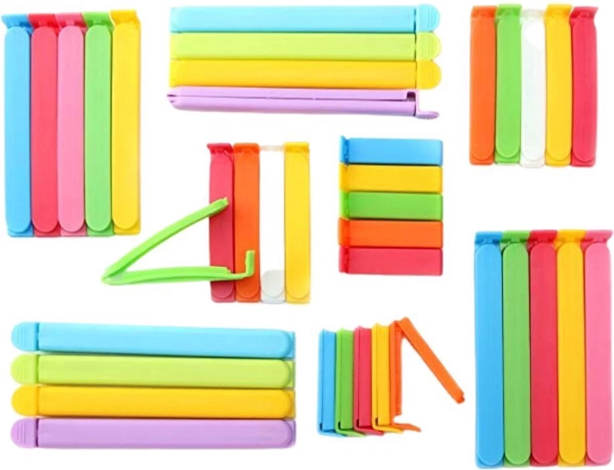 Vershoudclips - 30 Stuks - Vershoud Knijpers - Afsluitclips - Zakklemmen - Zaksluiter - Afsluiter Klemmen 3 Vershoudclips - 30 Stuks - Vershoud Knijpers - Afsluitclips - Zakklemmen - Zaksluiter - Afsluiter Klemmen